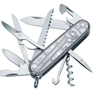 Canivete Suíço Victorinox Huntsman 15F Prata Translúcido