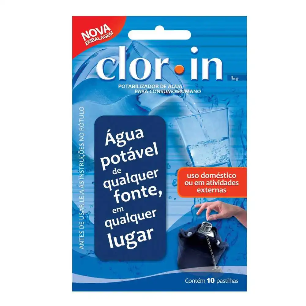 Pastilhas Clor In de Cloro 1mg
