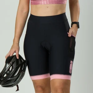 Bermuda Ciclismo Sol Sports Sky Feminino Preto/Pink