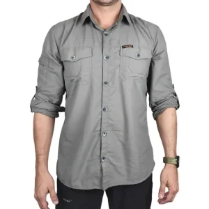 Camisa Hard Adventure Safari UV50+ Masculino Cimento