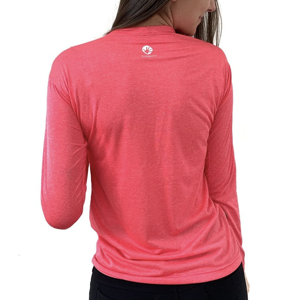 Camiseta Conquista Dry Living ML Feminino Rosa - Image 3