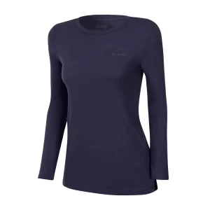 Camiseta Columbia Cool Breeze ML Feminino Azul GG