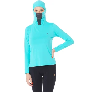Camiseta Oro Ninja ML UV50 FEM Az Claro