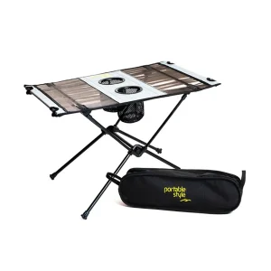 Mesa Portable Style Dobrável Marajoara Alumínio Laranja